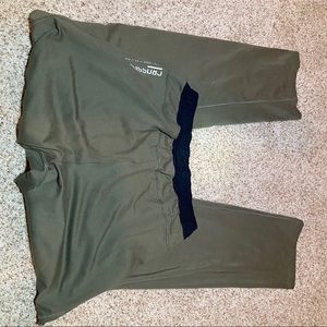 Green Reebok sweatpants